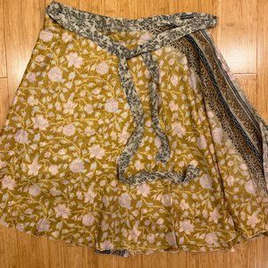 Silk Wrap Skirt